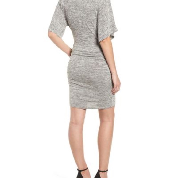 Leith Grey Wrap Dress - Picture 2 of 10